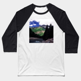 McDonald Creek, Going-to-the-Sun Road, Glacier N.P. Baseball T-Shirt